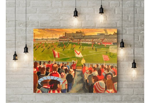 Broomfield Park Stadium Fine Art Canvas - Airdrie FC Broomfield Park Stadium Fine Art Canvas - Airdrie FC